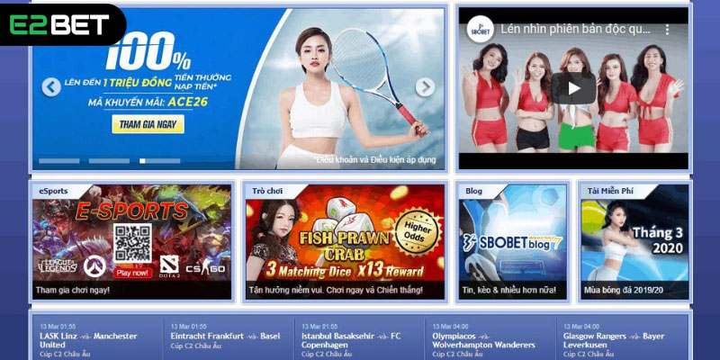 Các bước tham gia sảnh Sbobet E2BET cho tân thủ